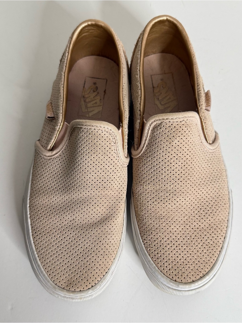 Vans Pink Slip-On Suede Sneakers
